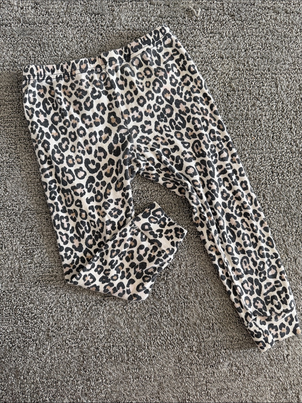 10 for $20🔥 Kids Leopard Print Leggings - Black & Cream
